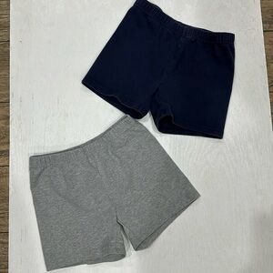 Hannah Anderson Girls Tumbler shorts Size 10, 140cm Navy and Gray set of 2! Used